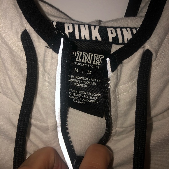 Victoria Secret Pink Zip up Hoody Sz M - Picture 2 of 3